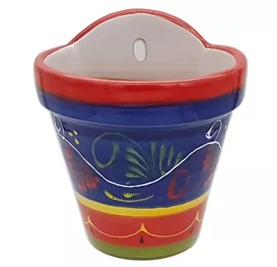 £21.99 • Buy Spanish Terracotta Wall Planter 21 Cm X 18 Cm Spanish Handmade Ceramic Pottery