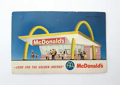 McDONALD’S Vintage60s Golden Arches BE OUR GUEST Golden Arches Free Card Coupon • $25