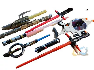 Star Wars Light Saber BUNDLE. GREAT Selection. Some Light And Sound.  COSPLAY. • £24.99