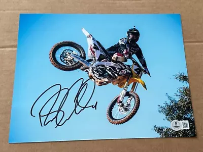Ricky Carmichael Signed 8x10 Motorcross Photo Beckett Bas #4 • $61.10