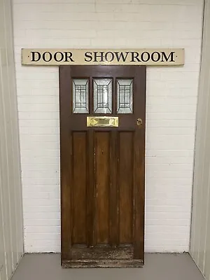 Reclaimed Oak Victorian Edwardian Wooden Panel Front Door 1980 X 840mm • £350