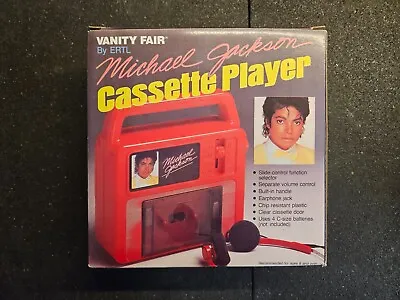 1984 Vanity Fair Michael Jackson Cassette Player #7974 • $129.95