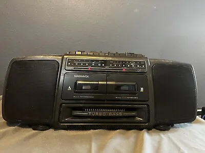 Magnavox Turbo Bass Cassette Stereo Boombox AW-7590 Vintage 1992 Tested Works! • $105