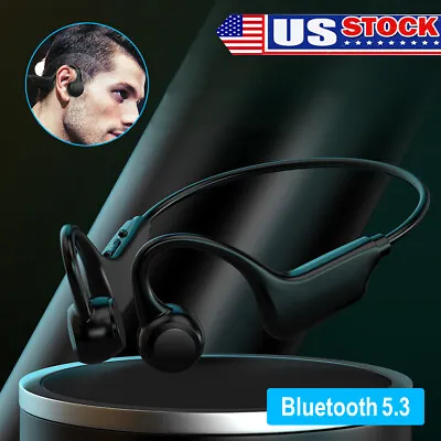 $13.48 • Buy Wireless Bluetooth 5.3 Outdoor Bone Conduction Headphones Earbuds Sport Headset