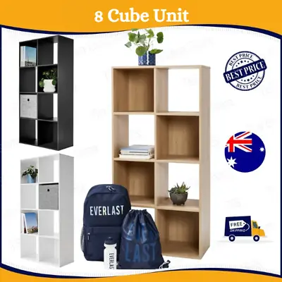 8 Cube Storage Shelf Display Cabinet Cupboard Bookshelf Unit Toy Book Organizer • $55.94