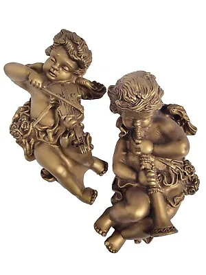 Vintage Pr Universal Statuary Corp 3D Wood & Papier Mache Cherub Angel Wall Art • $37.75