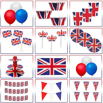 £4.59 • Buy Union Jack Decoration King Charles III Indoor Outdoor UK Royal Event Party