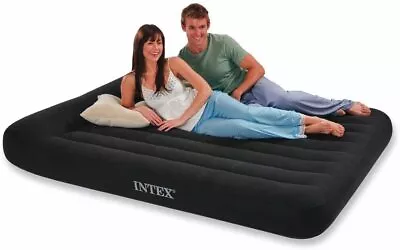 INTEX Inflatable Air Bed  - QUEEN SIZE - 152 X 203 X 23cm Built-in Electric Pump • £53.99