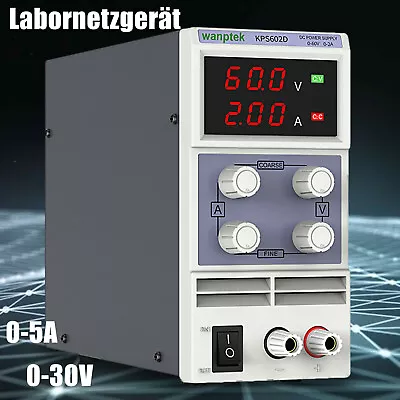 Laboratory DC Power Supply Adjustable Regulated Switching Power Supply 30V 5A • £53.07