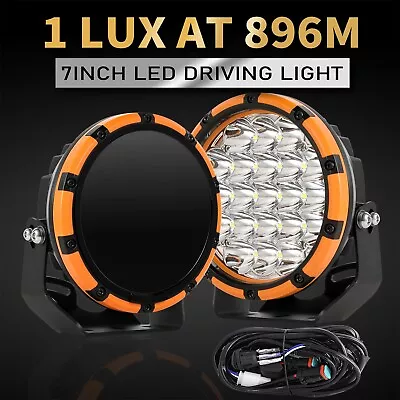 Spotlights 2PCS 7 Inch LED Driving Lights Spot Beam Offroad Truck ATV UTV Round • $108.99