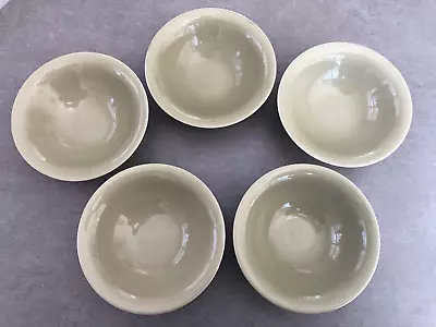 Martha Stewart MSE Solid Color Green - LOT (5) 6-5/8  SOUP / CEREAL BOWLS • $24.99