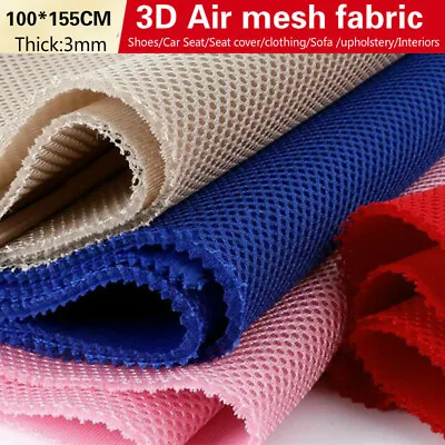 3D Air Mesh Fabric Net Cloth Three Layer Sandwich Spacer Craft Sew Material • $13.99