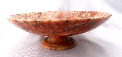 Multi Color Browns & Red Onyx 11.75  Footed Decorative Table Fruit Bowl 4  High • $99.95