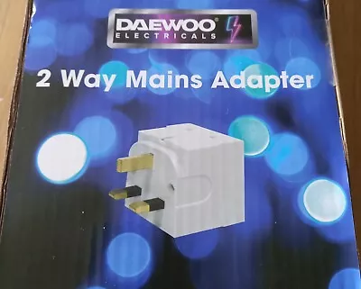 Daewoo 2 Way & 3 Way Mains Adaptor Plug's Fused Electric Plug And Shaver Plugs  • £7.99