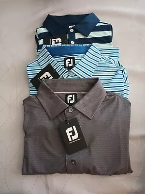 New FootJoy Lot Of 3 Golf Shirts Size Large New • $89.99