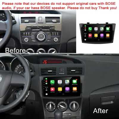 Android 13 For Mazda 3 2010-2013 Car Stereo Radio MP5 Wifi BT GPS Navi CarPlay • $124.79