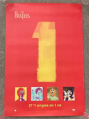 THE BEATLES: 1.  RARE ORIGINAL Australian In Store PROMO  POSTER  (2000) • $25