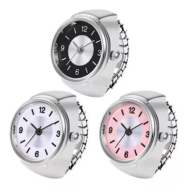 2pcs Finger Watch Ring Round Simple Dial Quartz Ring Watches  Novelty Clock Ring • $10.70
