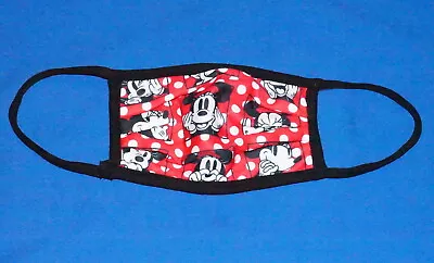 Disney Parks Minnie Mouse Pattern Cloth Face Mask Size Large NWOT $8.- Free/SH • $8