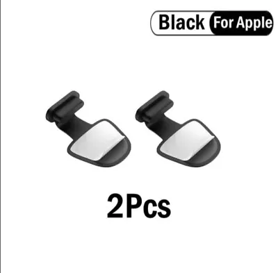 DUST PLUG IPHONECharging Port Dust Plug Cover StopperBLACK X 2ANTI DUST IOS • £3.15