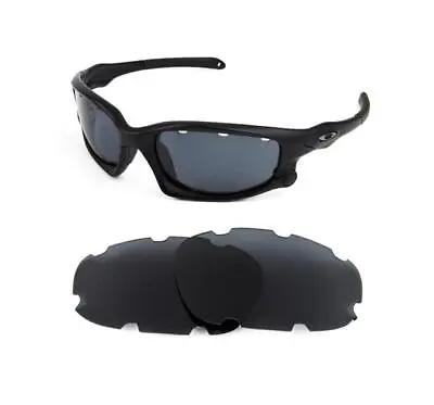 New Polarized Black Replacement Vented Lens For Oakley Split Jacket Sunglasses • £19.99