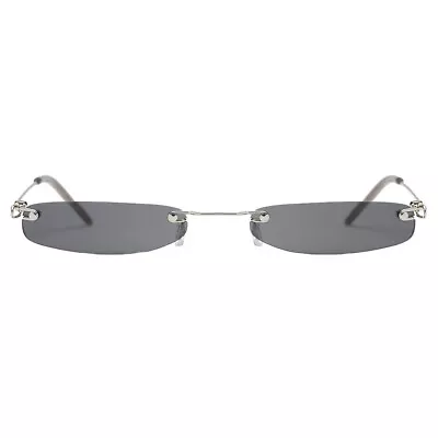 Candy Color Sunglasses Rimless Square Glasses Small Square Sunglasses • £6.99