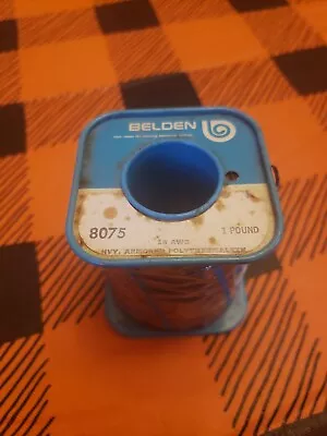 Belden Heavy Armored Poly-Thermaleze Magnet Wire 8075 18 AWG 1LB. NOS • $45