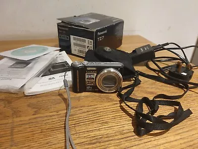 Panasonic LUMIX DMC-TZ7 10.1MP Digital Camera - Black Leica Lens • £40