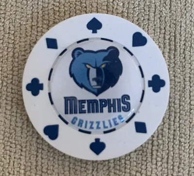 Memphis Grizzlies  Chip Card Guard  WSOP WPT NL Holdem Poker Table • $10