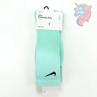 Nike Everyday Plus Men Large 8-12 Cushioned Crew Socks Tie Dye DH6096 906 2 Pack • $19.95