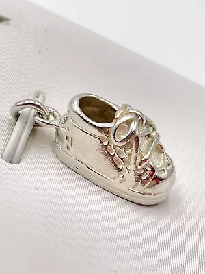 STERLING SILVER 925 BABY SHOE COLTON CHARM 5.0g • $16.95