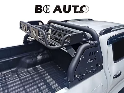 Black Sports Bar Roll Bar & Basket Suitable For Toyota HiLux GR Sport • $699.95