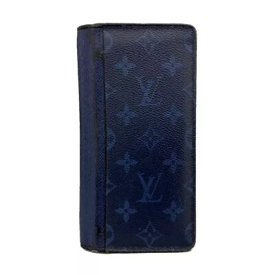 Louis Vuitton Taigarama Porte Feiulle Brazza Long Wallet Purse/9Y0456 • $1