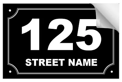 Wheelie Bin Sticker Numbers (4pk) - Style 6/Black. High Quality Vinyl • $19