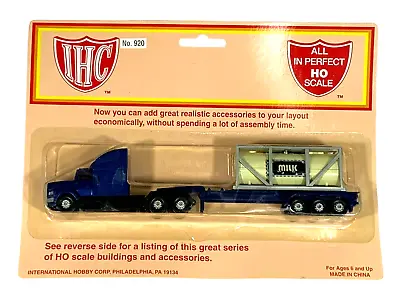 #920 IHC HO 1/87 Scale Flatbed Truck With Milk Tank Container - Sealed • $16.95