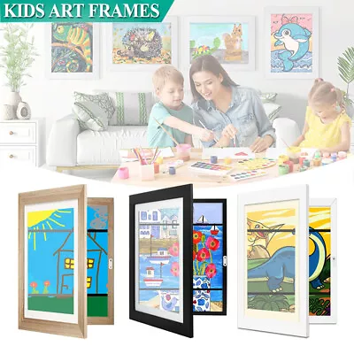 Kids Art Frames Craft Photo Display Frames A4 Drawing Painting Portrait Frames • $11.96