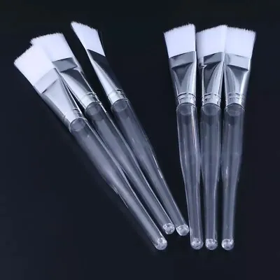 2 X  Facial Mask Brush Transparent Crystal Rod Soft Makeup Applicator For Face • £4.50