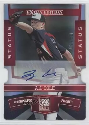 2010 Donruss Elite Extra Edition Status Red Die-Cut Signatures /50 AJ Cole Auto • $3.42