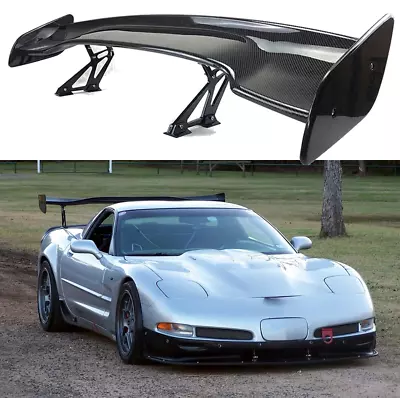 47  Carbon Rear Trunk Racing Spoiler Wing Lip GT Style For Chevy Corvette C3 C5 • $159.26