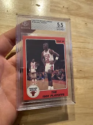 Michael Jordan Rookie RC BGS 5.5 Star 1986 Last Dance Chicago Collector Card • $926.10