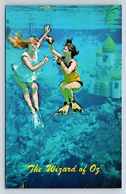 Vintage Postcard Weeki Wachee Mermaids Florida Wizard Of Oz Ladies • $4