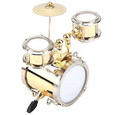 Miniature Musical Instrument Replica Drum Set Ornament Drummer Gift Supply FFG • $18.14