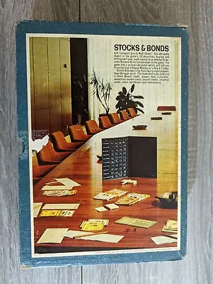 Vintage 1964 3M Bookshelf Game Stocks & Bonds And Stock Market Investment • $35.95