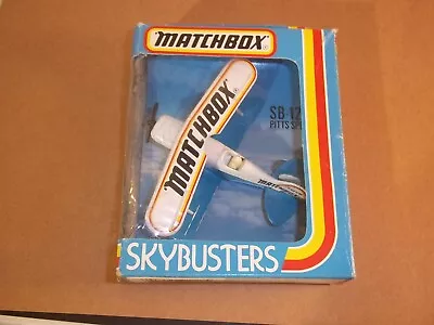 MATCHBOX LESNEY SKY-BUSTERS SB-12 Pitts Special RARE BOX UNOPENED 1981 Mint • $18