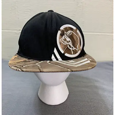 Metal Mulisha Hat Cap Fitted Flat Black Camo Mens S M Skull Skater MMX FMX SX MX • $22.41