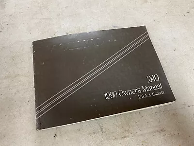 1990 Volvo 240 US And Canada Models Owners Manual Guide Genuine OEM #1078E • $64.99