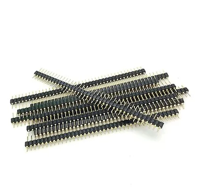 5PCS Single Row 40Pin 2.54mm Round Male Pin Header Gold Plated Machined NEW  • $2.38