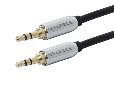 Monoprice 6ft Designed For Mobile 3.5mm Stereo Male To 3.5mm Stereo Male Black • $5.98