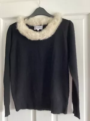 Rachel Riley 100% Cashmere Jumper With Fur Trim Size 1 • £20