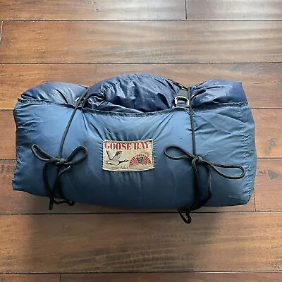 VTG Goose Bay Cloud 9 Down Filled Sleeping Bag Blue Hiking Trail Backpacking • $79.99